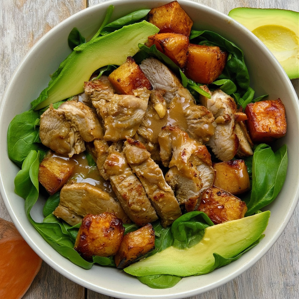 Peanut Chicken Protein Bowl